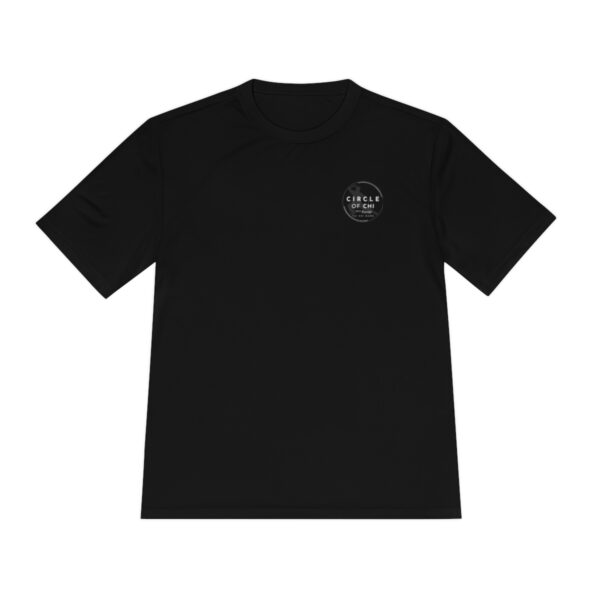 A Circle of Chi Athletic Tee with a small circular logo featuring the text "Circle of Chi" on the left chest area.